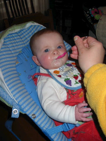 2003 February 6  Jane starts solid food